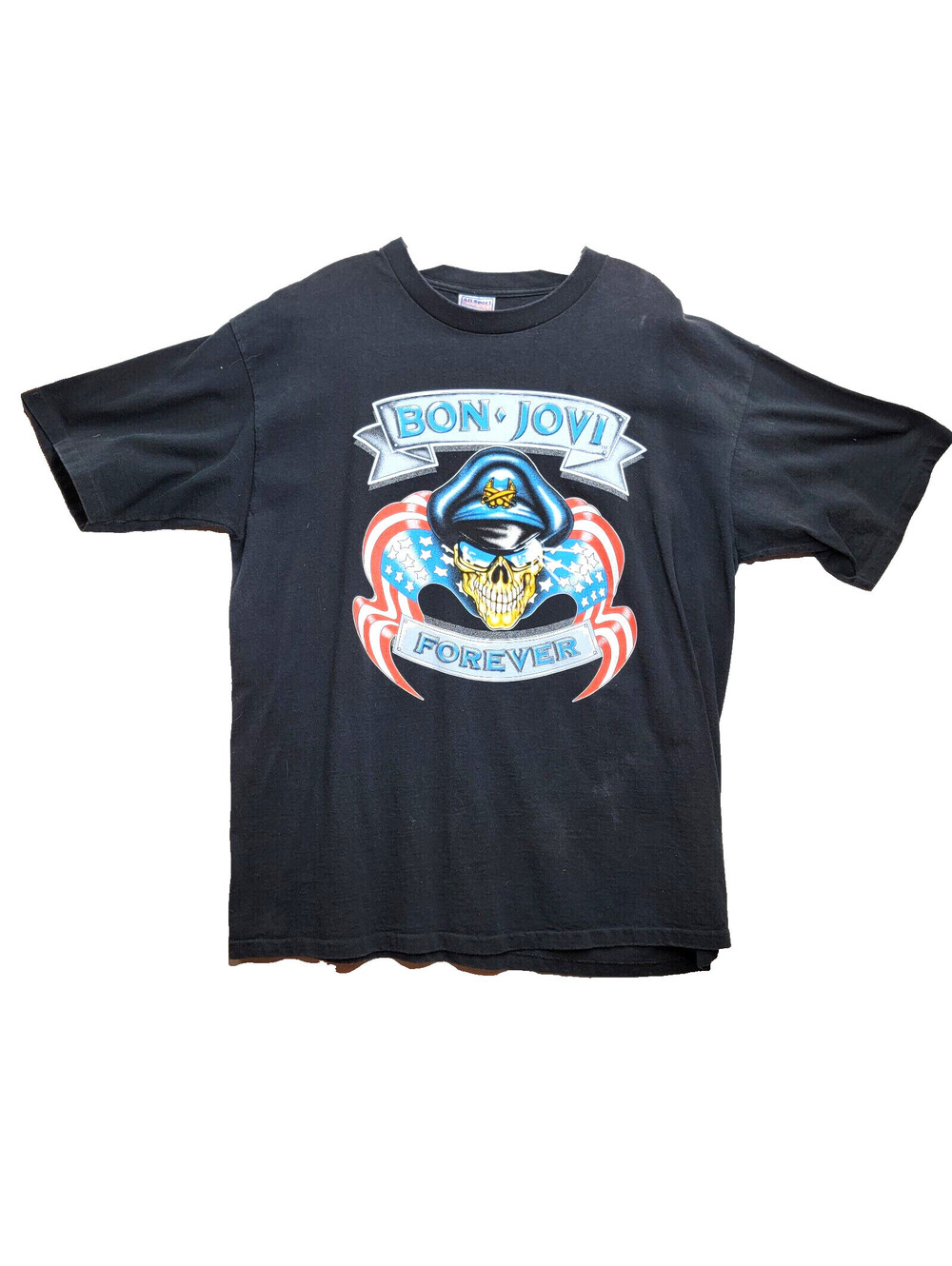 1990s Single Stitch All Sport Events XL (48) Bon Jovi Forever Tee Shirt
